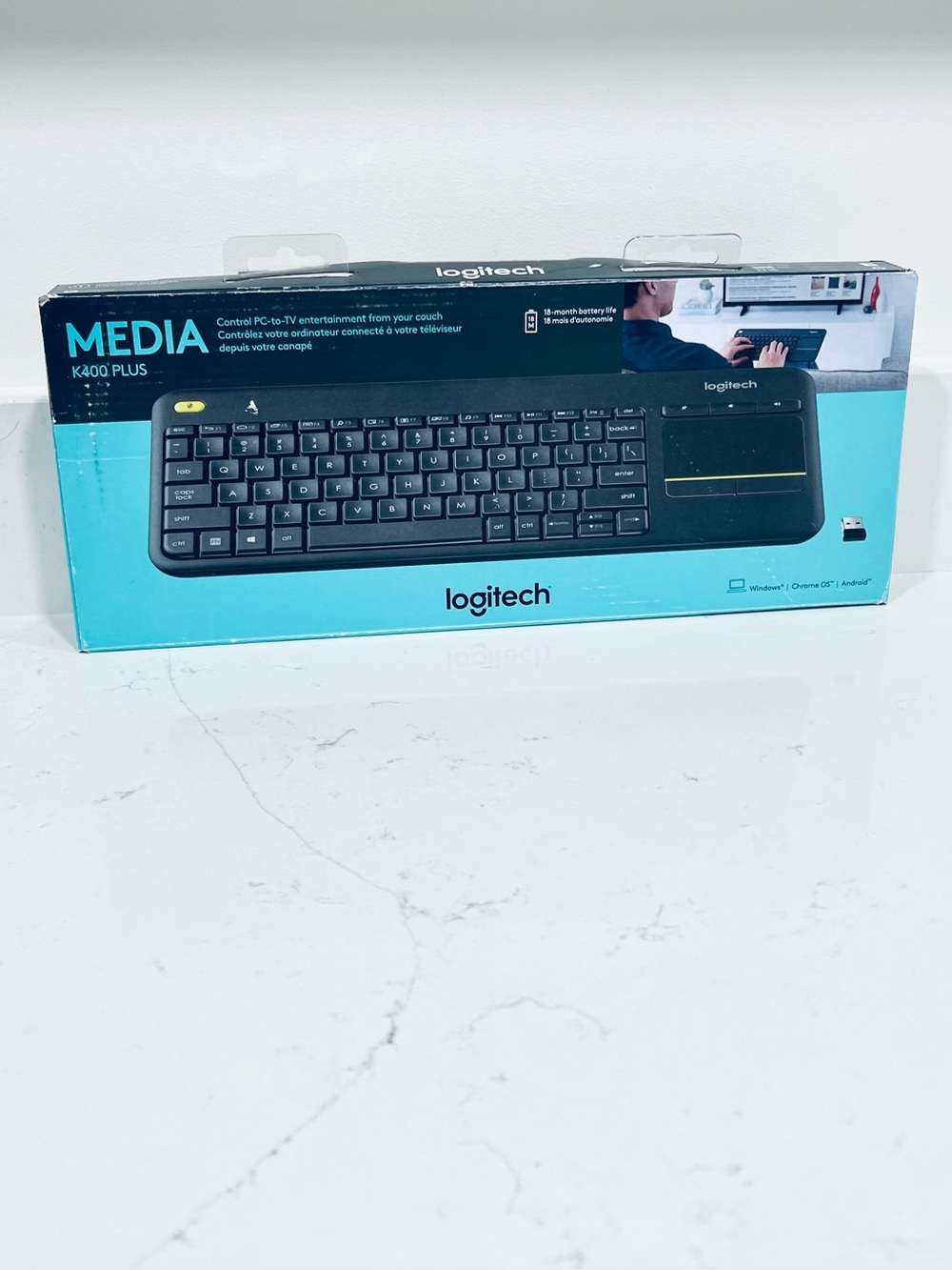 NEW! Logitech Wireless Keyboard NIB - Picture 3 of 11